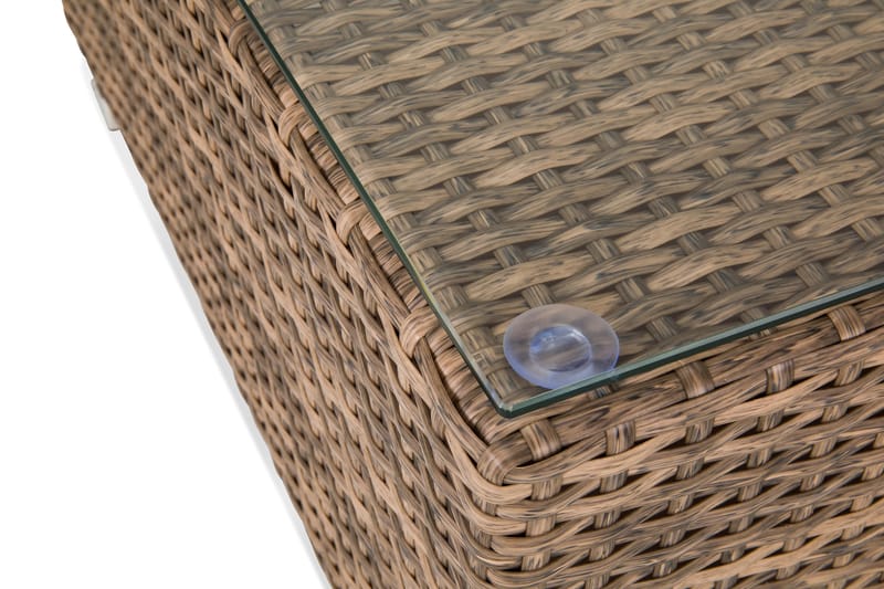 Wisconsin Divan/Bord Kunstrotting/Sand - Sand - Hagemøbler - Loungemøbler - Moduler