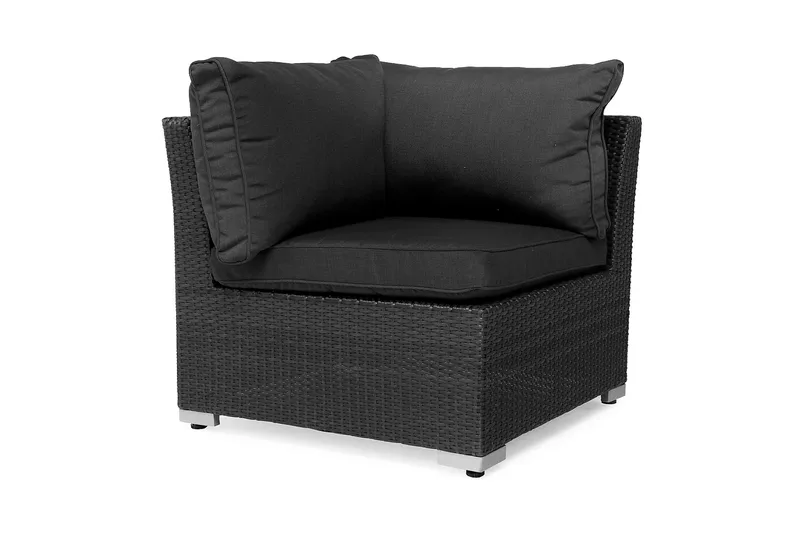 Wisconsin Hjørnedel Kunstrotting/Svart, Svart