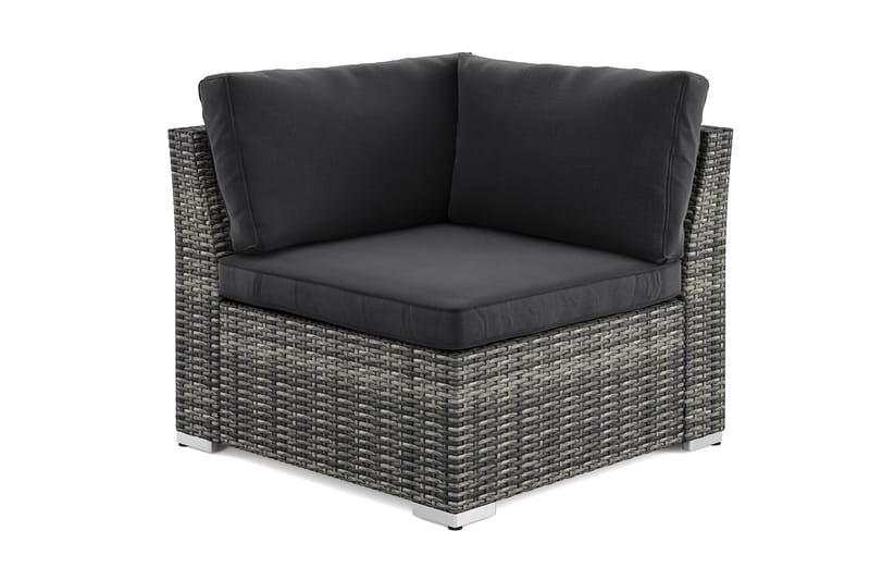 Wisconsin hjørnemodul utendørs - Grå - Hagemøbler - Loungemøbler - Moduler - Hjørnemodul hagesofa