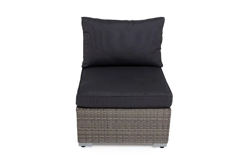 Wisconsin Midtmodul Kunstrotting/Grå/Brun - Grå - Hagemøbler - Loungemøbler - Moduler - Midtmodul hagesofa