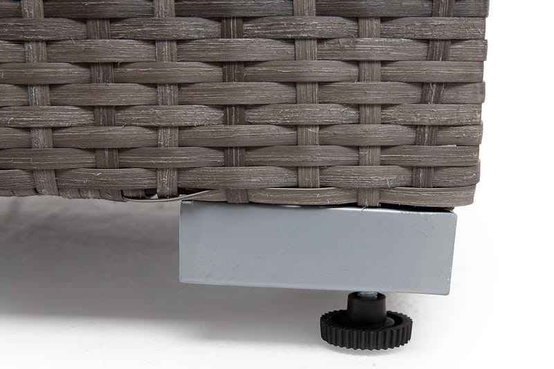 Wisconsin Midtmodul Kunstrotting/Grå/Brun - Grå - Hagemøbler - Loungemøbler - Moduler - Midtmodul hagesofa