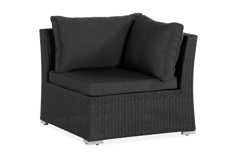 Wisconsin Premium Hjørnedel Svart - Svart - Hagemøbler - Loungemøbler - Moduler - Hjørnemodul hagesofa