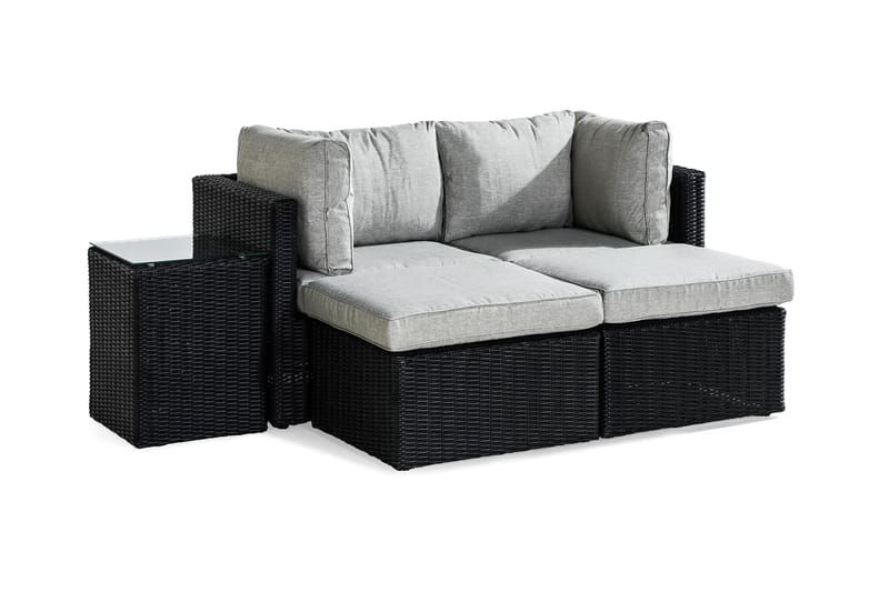 Zambia Sofagruppe - Beige/Grå - Verandamøbler - Sofagruppe utendørs - Loungesett