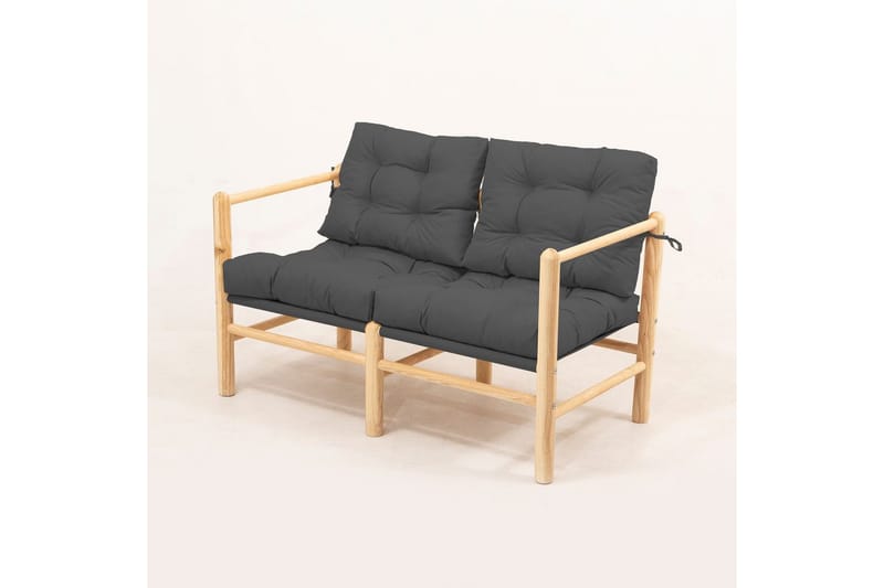 Calna Utendørs sofa 2-seter - Grå - Hagemøbler - Loungemøbler - Lounge sofa