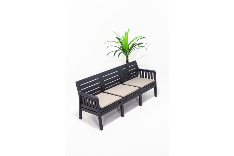 Desi Utesofa - Antrasitt - Hagemøbler - Loungemøbler - Lounge sofa