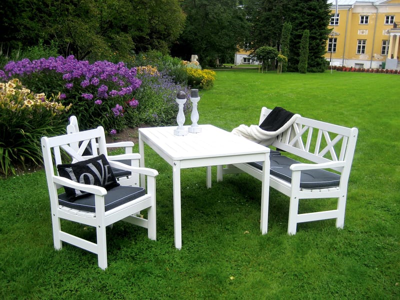 Europe Utesofa 3-seter - Hvit - Hagemøbler - Utesofa - Benker