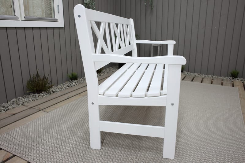 Europe Utesofa 3-seter - Hvit - Hagemøbler - Utesofa - Benker