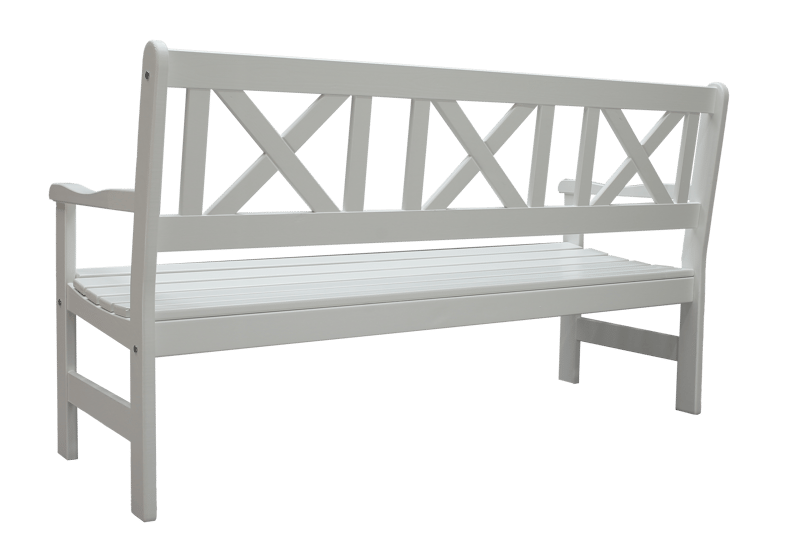 Europe Utesofa 3-seter - Hvit - Hagemøbler - Utesofa - Benker