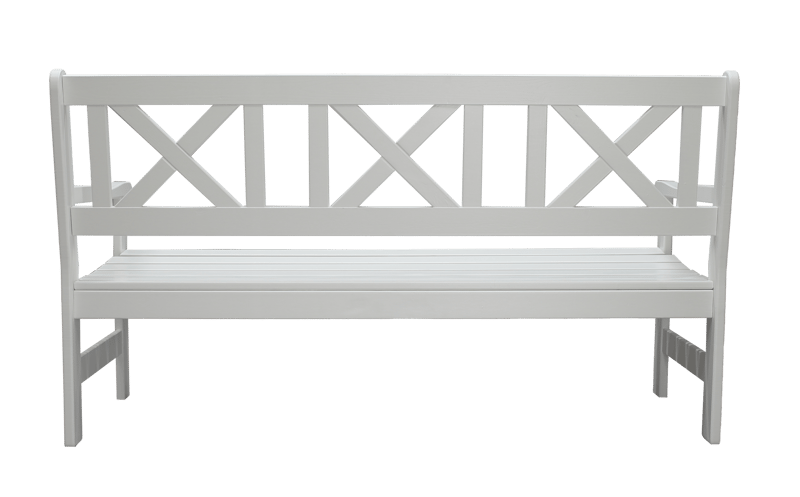 Europe Utesofa 3-seter - Hvit - Hagemøbler - Utesofa - Benker