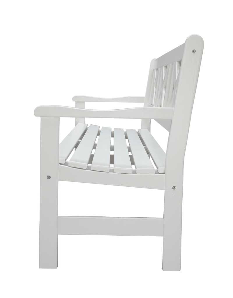 Europe Utesofa 3-seter - Hvit - Hagemøbler - Utesofa - Benker