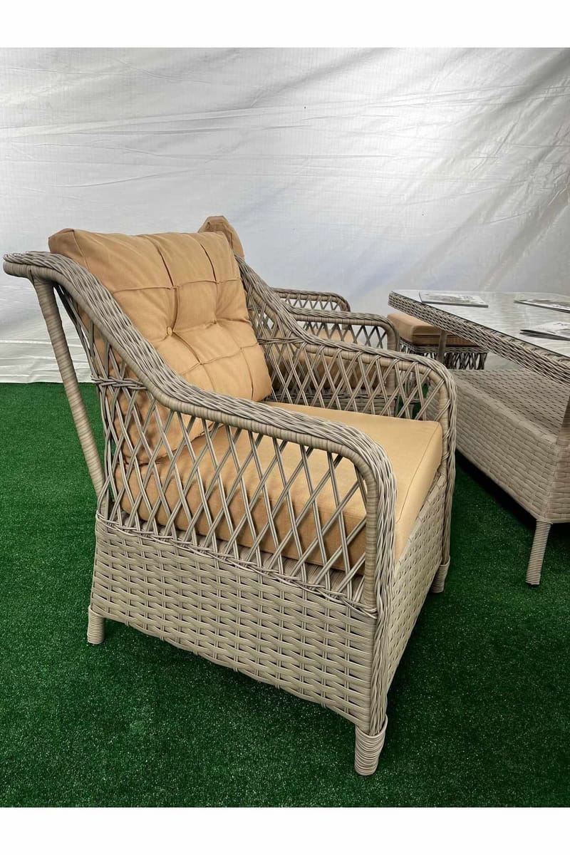 Garden Lounge Set Atelier Del Sofa Beige - Hagemøbler - Loungemøbler - Sofagruppe utendørs