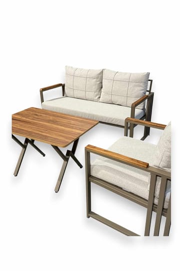 Garden Lounge Set Atelier Del Sofa Beige - Hagemøbler - Loungemøbler - Sofagruppe utendørs
