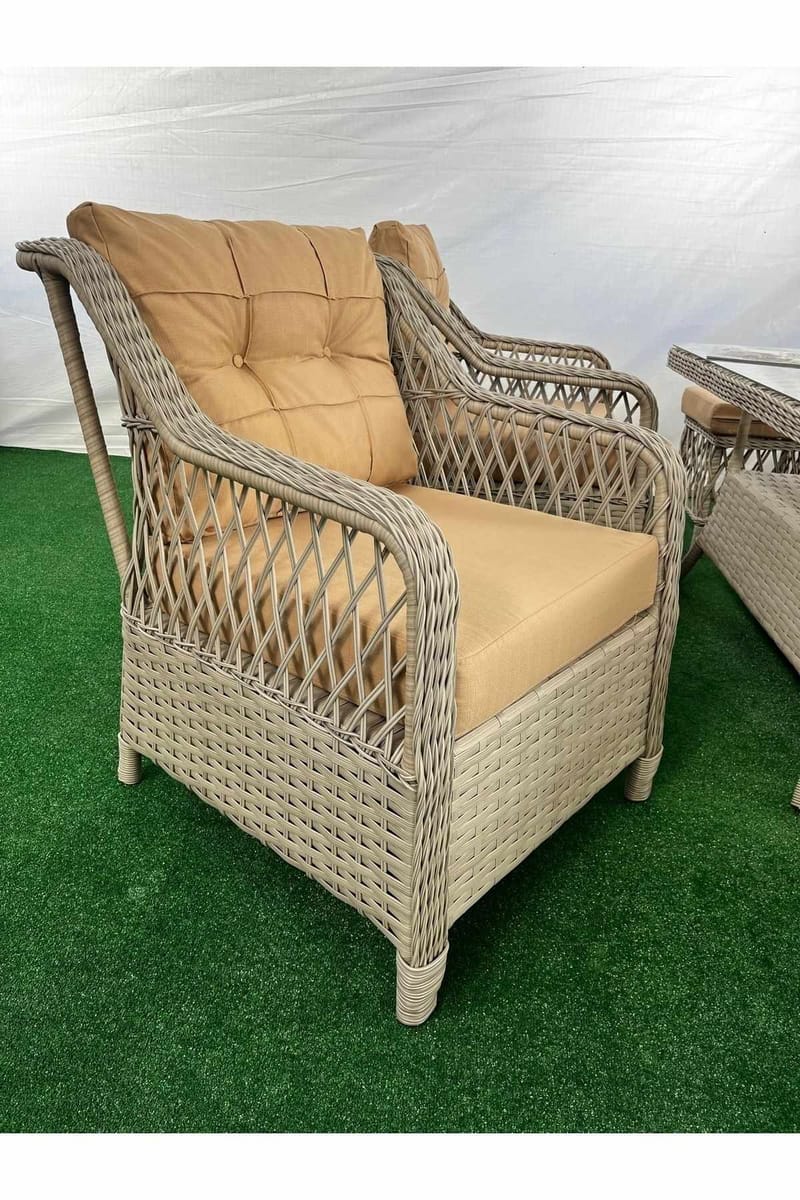 Garden Lounge Set Atelier Del Sofa Beige - Hagemøbler - Loungemøbler - Sofagruppe utendørs