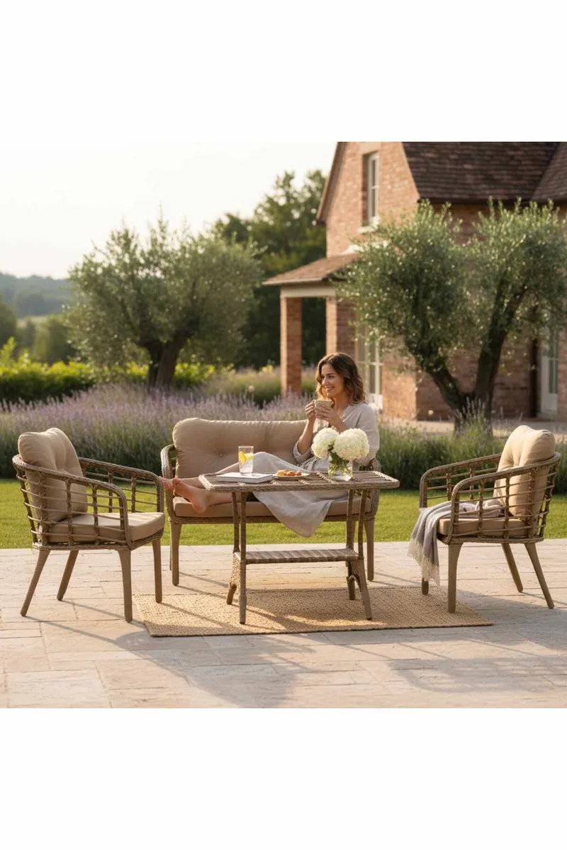 Garden Lounge Set Atelier Del Sofa Beige, undefined