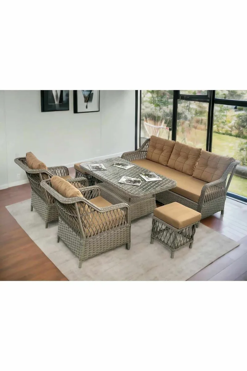 Garden Lounge Set Atelier Del Sofa Beige - Hagemøbler - Loungemøbler - Sofagruppe utendørs