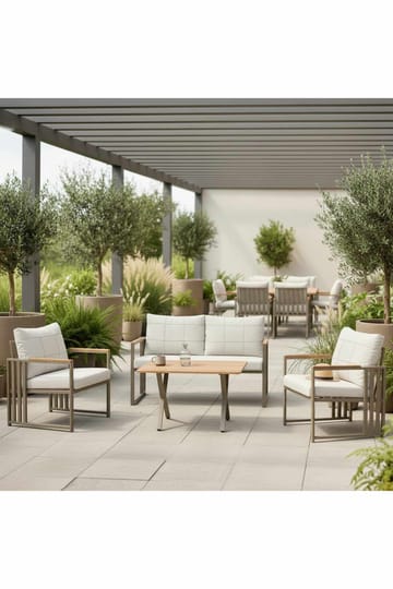 Garden Lounge Set Atelier Del Sofa Beige - Hagemøbler - Loungemøbler - Sofagruppe utendørs