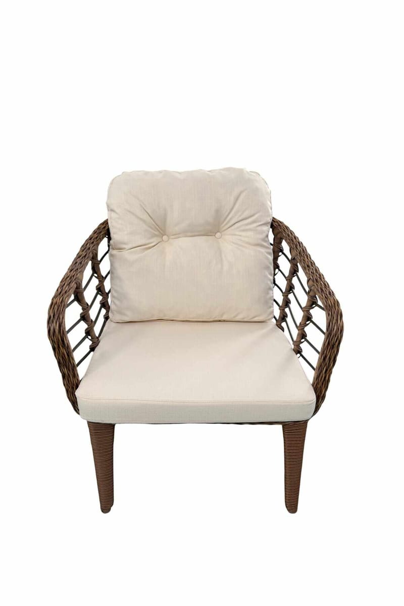 Garden Lounge Set Atelier Del Sofa Brun krem - Hagemøbler - Loungemøbler - Sofagruppe utendørs