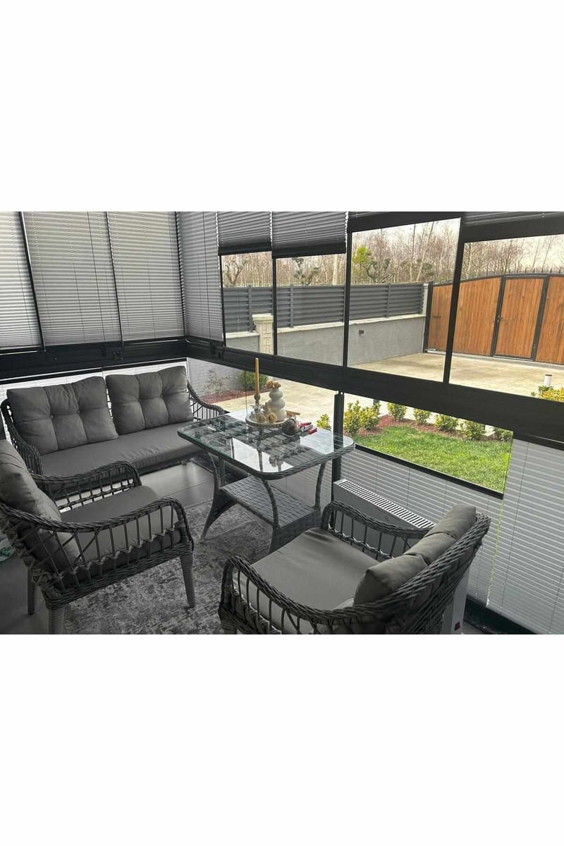 Garden Lounge Set Atelier Del Sofa Grå - Hagemøbler - Loungemøbler - Sofagruppe utendørs