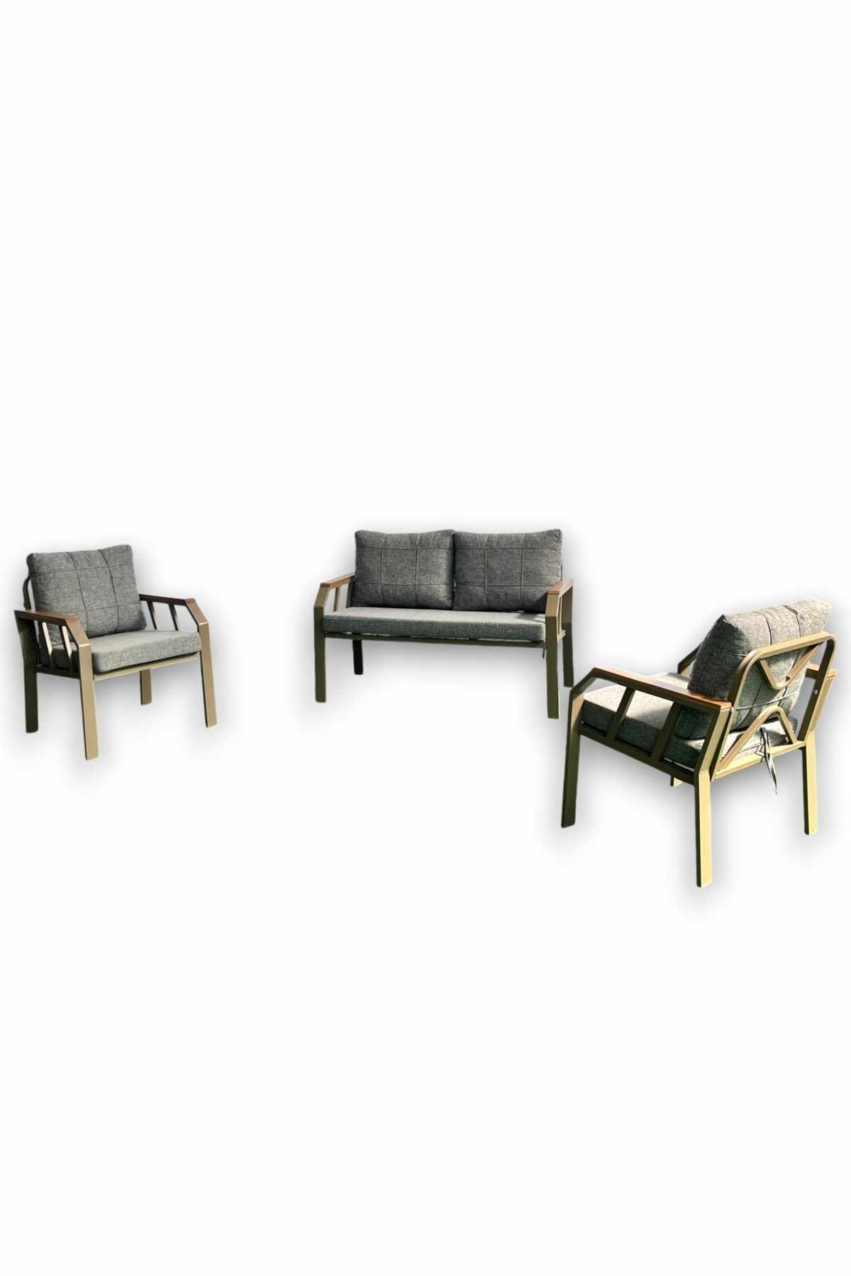 Garden Lounge Set Atelier Del Sofa Honninggrå -
