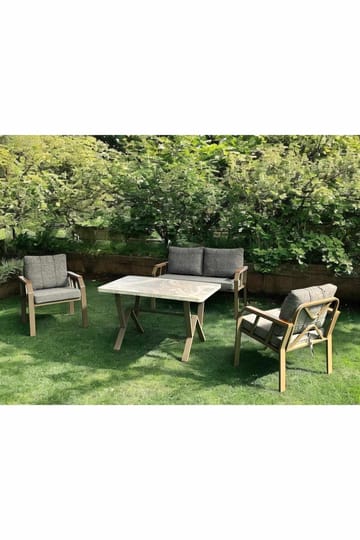 Garden Lounge Set Atelier Del Sofa Honninggrå - Hagemøbler - Loungemøbler - Sofagruppe utendørs