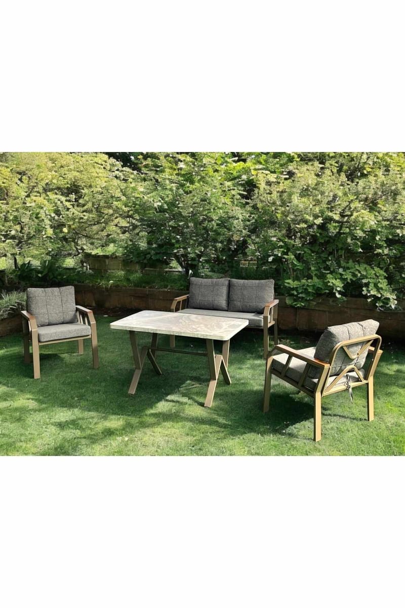 Garden Lounge Set Atelier Del Sofa Honninggrå - Hagemøbler - Loungemøbler - Sofagruppe utendørs