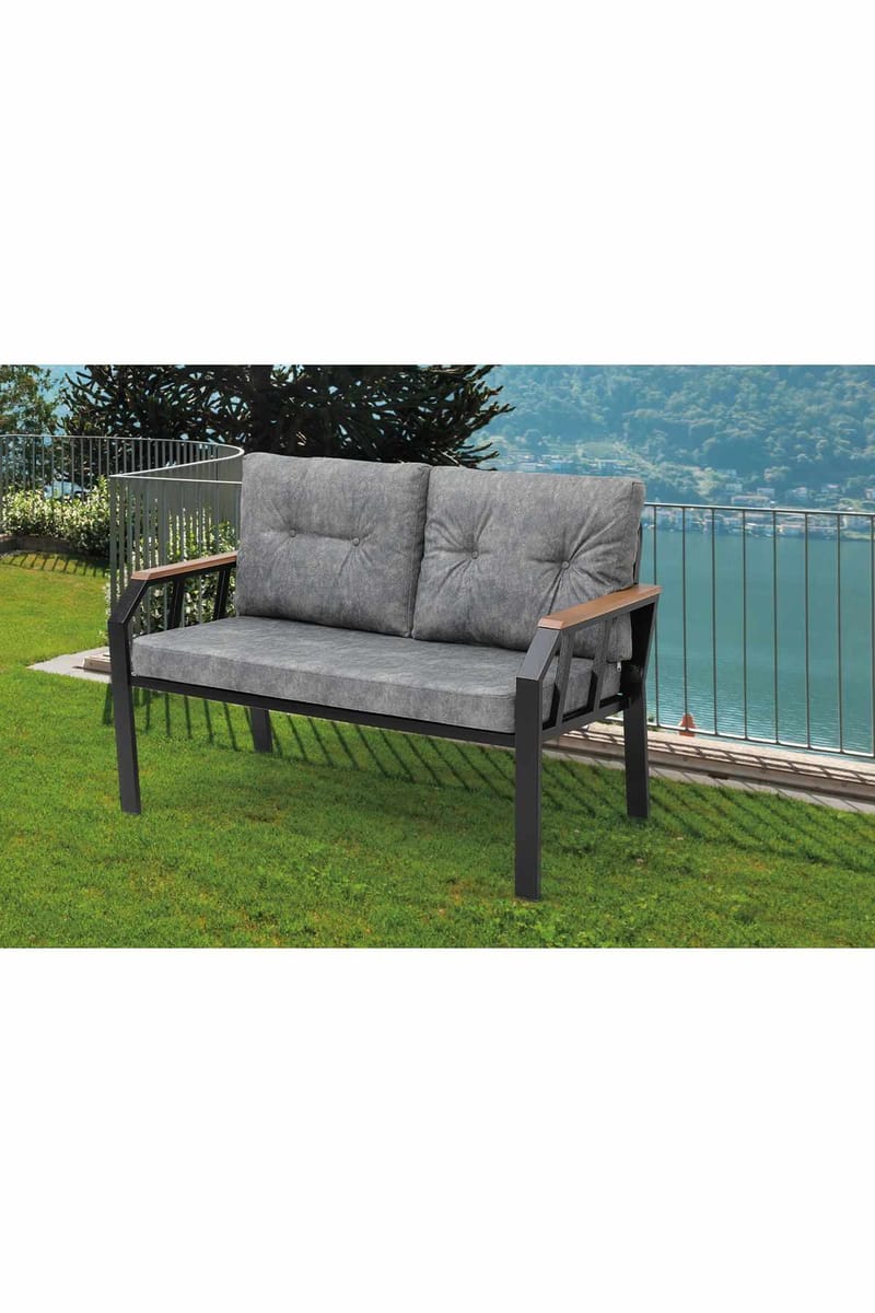 Garden Lounge Set Atelier Del Sofa Mørk grå - Hagemøbler - Loungemøbler - Sofagruppe utendørs