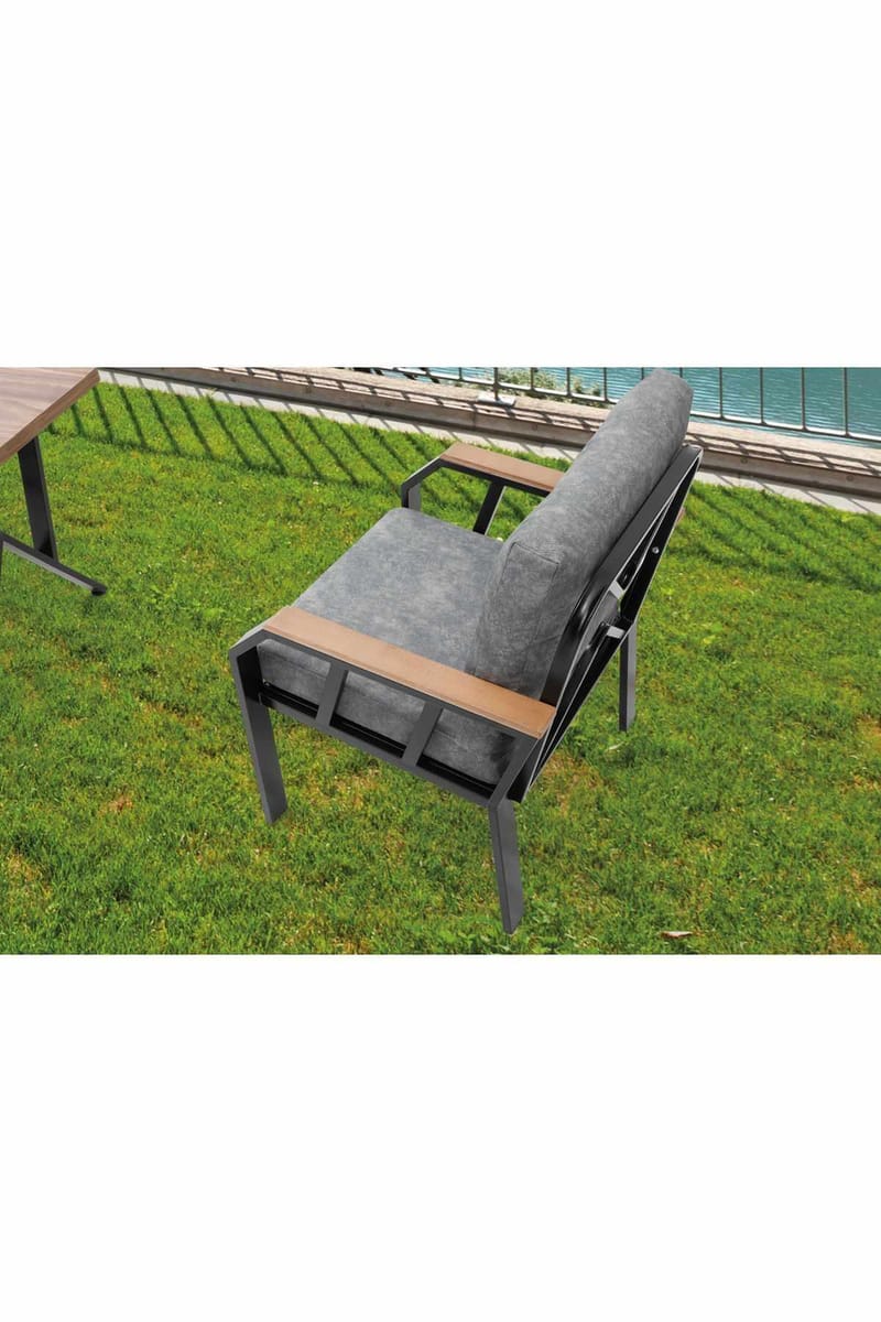 Garden Lounge Set Atelier Del Sofa Mørk grå - Hagemøbler - Loungemøbler - Sofagruppe utendørs