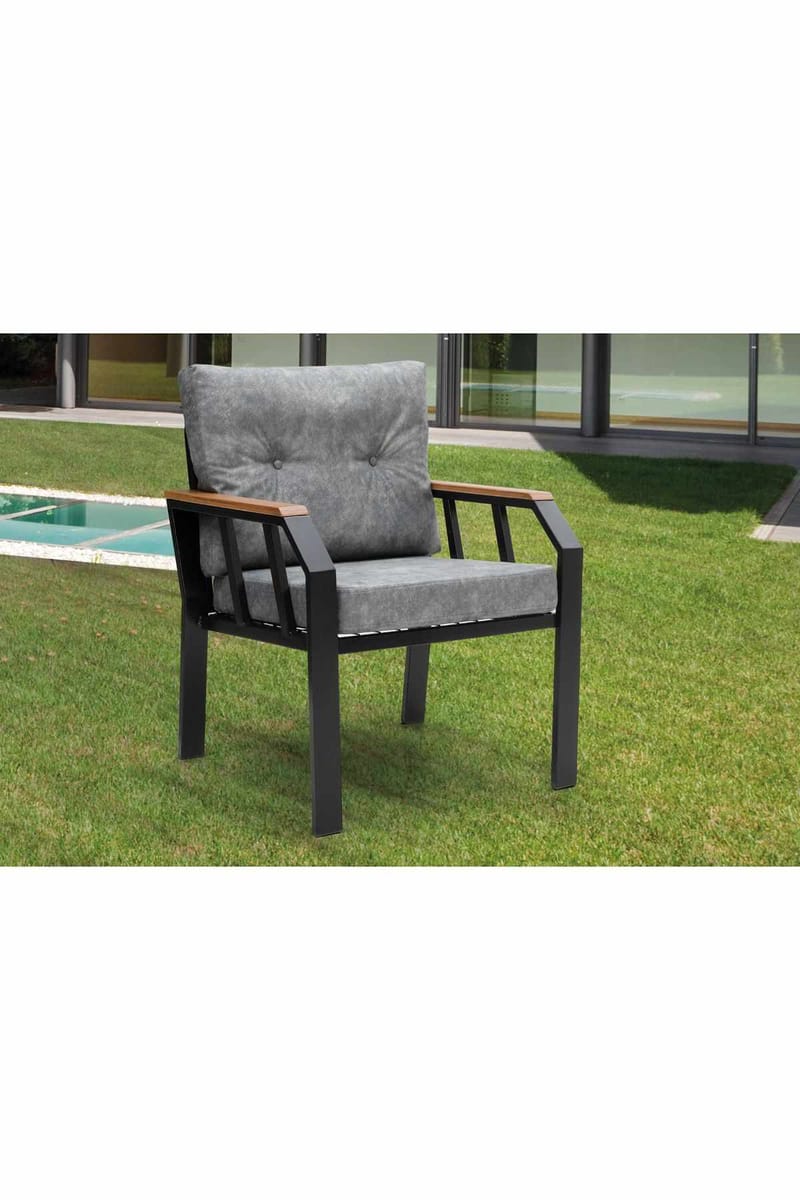 Garden Lounge Set Atelier Del Sofa Mørk grå - Hagemøbler - Loungemøbler - Sofagruppe utendørs