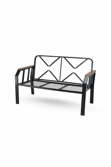 Garden Lounge Set Atelier Del Sofa Svart hvit - Hagemøbler - Loungemøbler - Sofagruppe utendørs