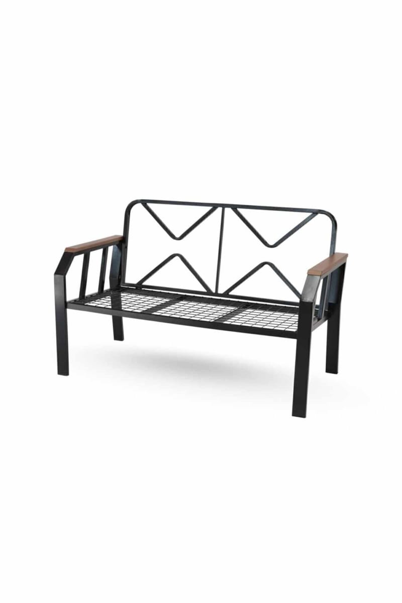 Garden Lounge Set Atelier Del Sofa Svart hvit - Hagemøbler - Loungemøbler - Sofagruppe utendørs