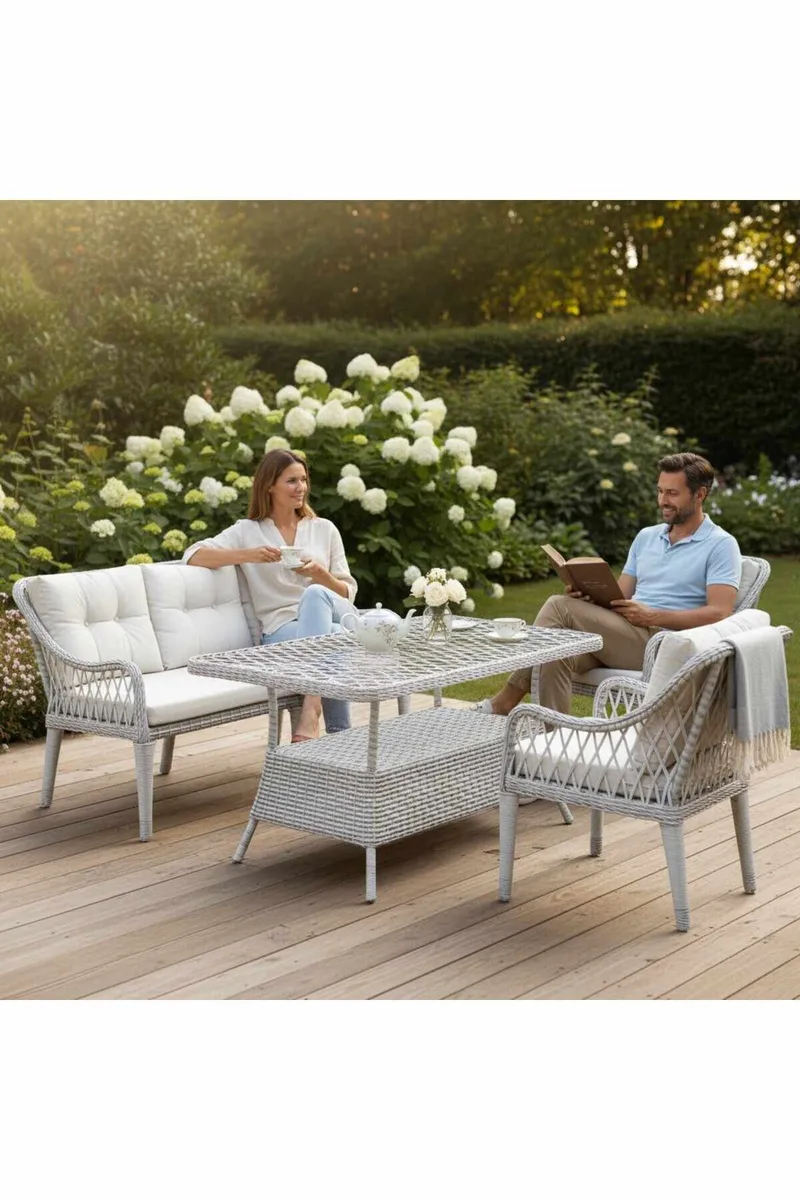 Hage-loungesett Atelier Del Sofa Hisar 3+1+1 (170 x 78 x 56 cm) Beige, undefined