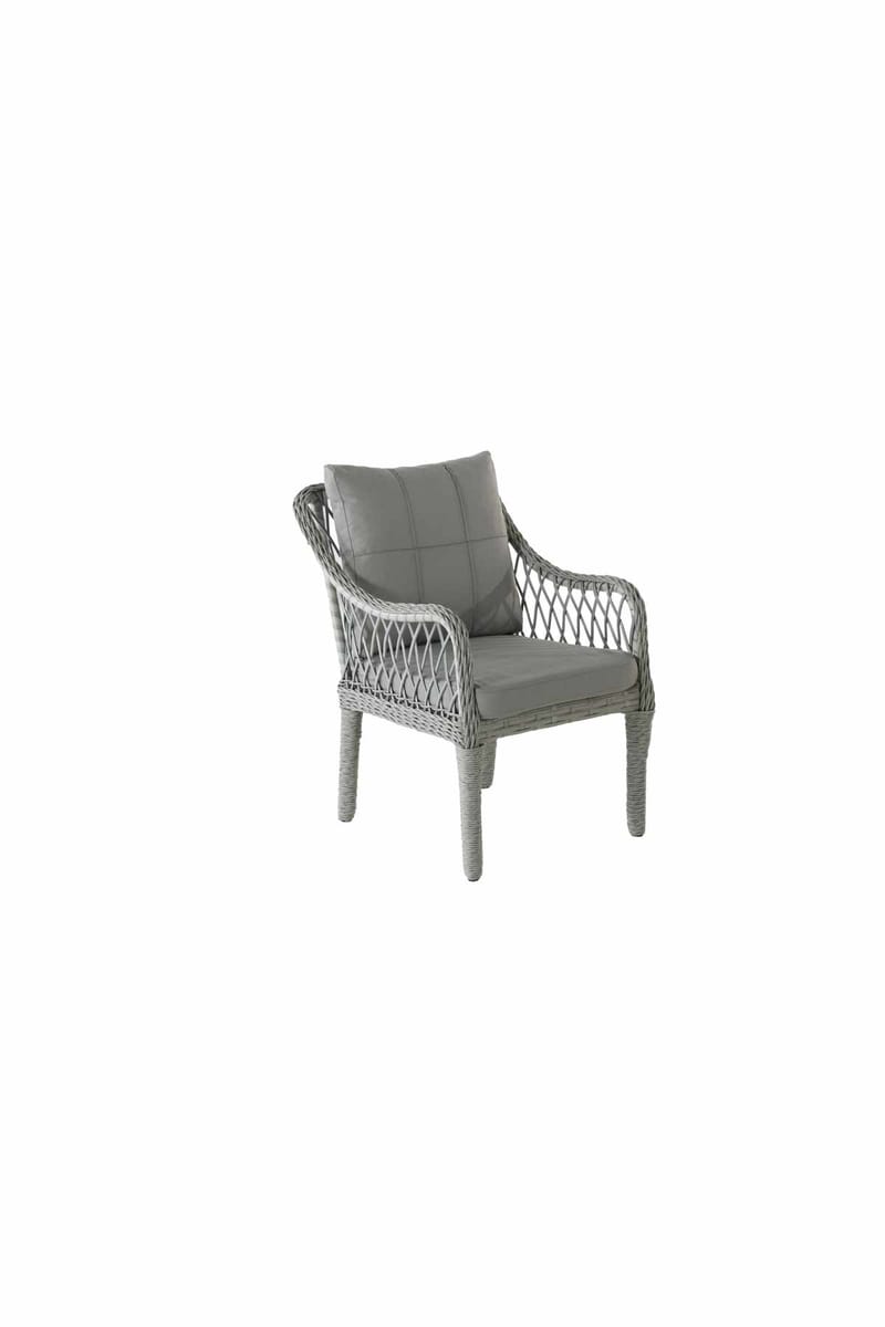 Hage-loungesett Atelier Del Sofa Hisar 3+1+1 (170 x 78 x 56 cm) Lysegrå - Lysegrå - Hagemøbler - Loungemøbler - Sofagruppe utendørs