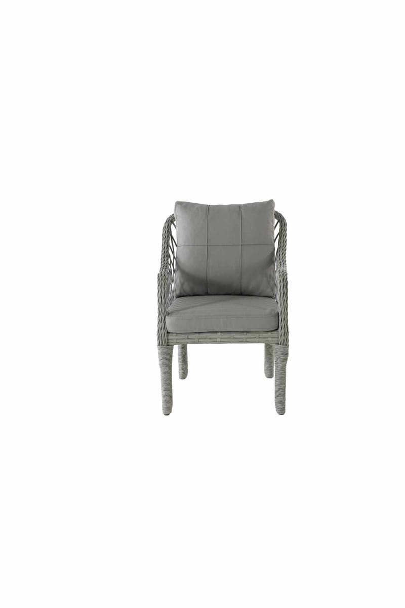 Hage-loungesett Atelier Del Sofa Hisar 3+1+1 (170 x 78 x 56 cm) Lysegrå - Lysegrå - Hagemøbler - Loungemøbler - Sofagruppe utendørs