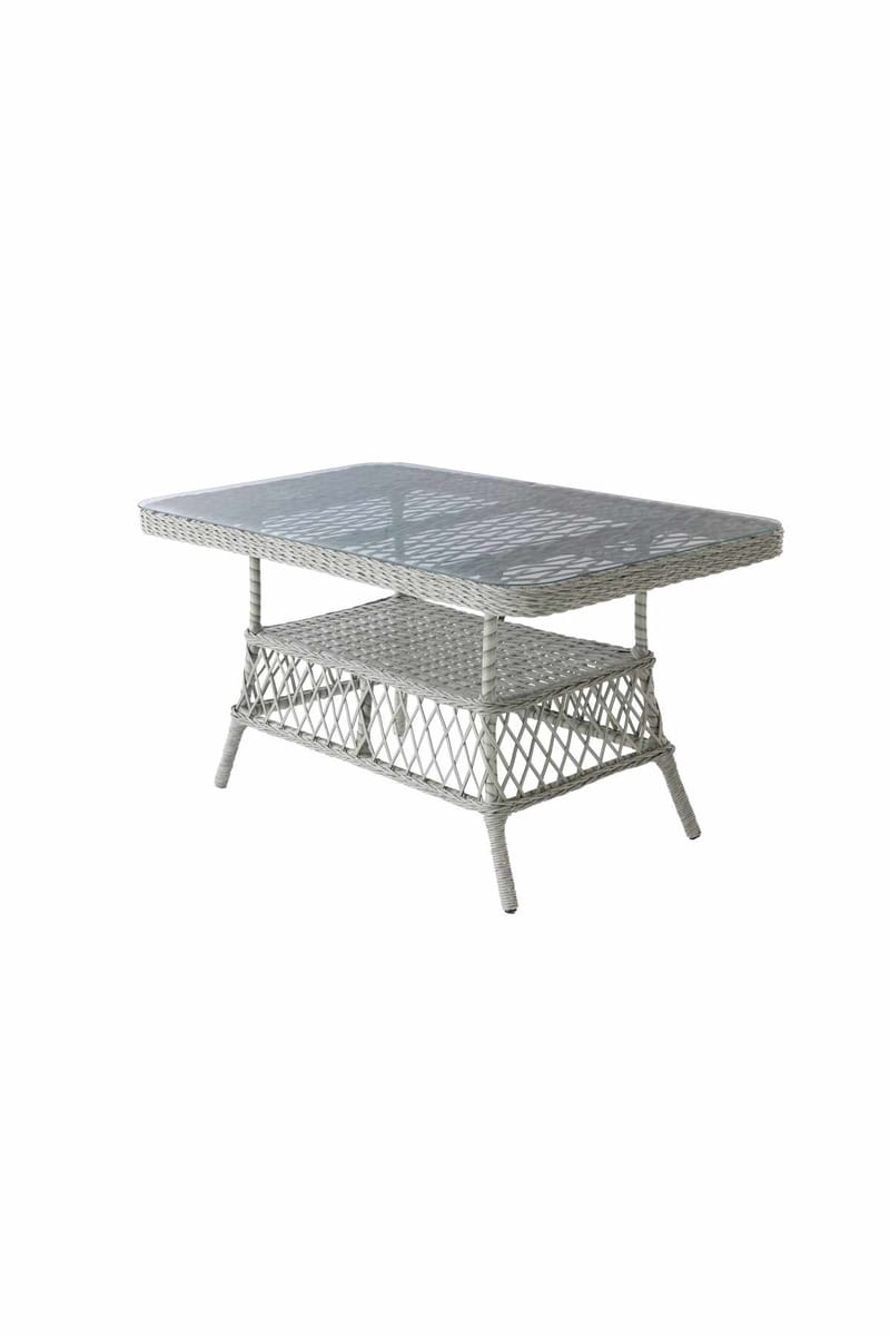 Hage-loungesett Atelier Del Sofa Hisar 3+1+1 (170 x 78 x 56 cm) Lysegrå - Lysegrå - Hagemøbler - Loungemøbler - Sofagruppe utendørs