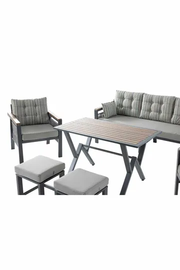Hage-loungesett Atelier Del Sofa Lilyum 3+1+1+2 (170 x 78 x 60 cm) Flerfarget - Hagemøbler - Loungemøbler - Sofagruppe utendørs
