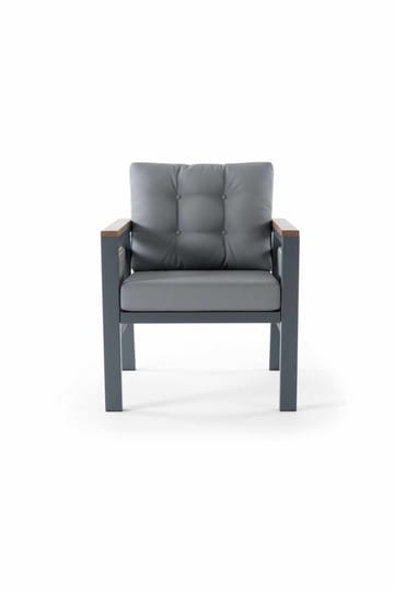 Hage-loungesett Atelier Del Sofa Lilyum 3+1+1+2 (170 x 78 x 60 cm) Grå - Hagemøbler - Loungemøbler - Sofagruppe utendørs