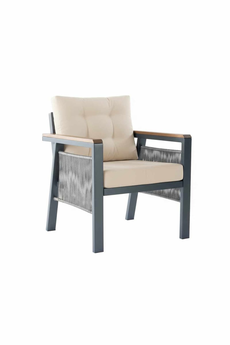 Hage-loungesett Atelier Del Sofa Lilyum 3+1+1+2 (170 x 78 x 60 cm) Krem - Hagemøbler - Loungemøbler - Sofagruppe utendørs