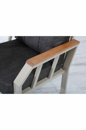 Hage-loungesett Atelier Del Sofa Nergiz 3+1+1 (200 x 78 x 58 cm) Brun - Hagemøbler - Loungemøbler - Sofagruppe utendørs