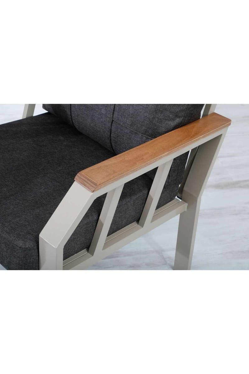 Hage-loungesett Atelier Del Sofa Nergiz 3+1+1 (200 x 78 x 58 cm) Brun - Hagemøbler - Loungemøbler - Sofagruppe utendørs