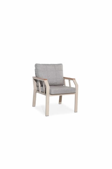 Hage-loungesett Atelier Del Sofa Nergiz 3+1+1 (200 x 78 x 58 cm) Melkebrun - Hagemøbler - Loungemøbler - Sofagruppe utendørs