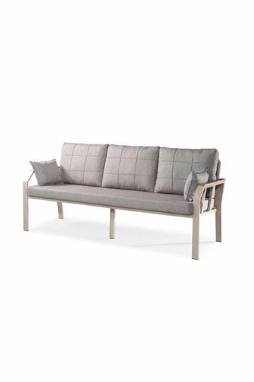 Hage-loungesett Atelier Del Sofa Nergiz 3+1+1 (200 x 78 x 58 cm) Melkebrun - Hagemøbler - Loungemøbler - Sofagruppe utendørs