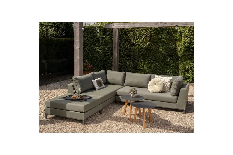 Hageloungesett Sicilië - Grønn, Venstre - Hagemøbler - Loungemøbler - Lounge sofa