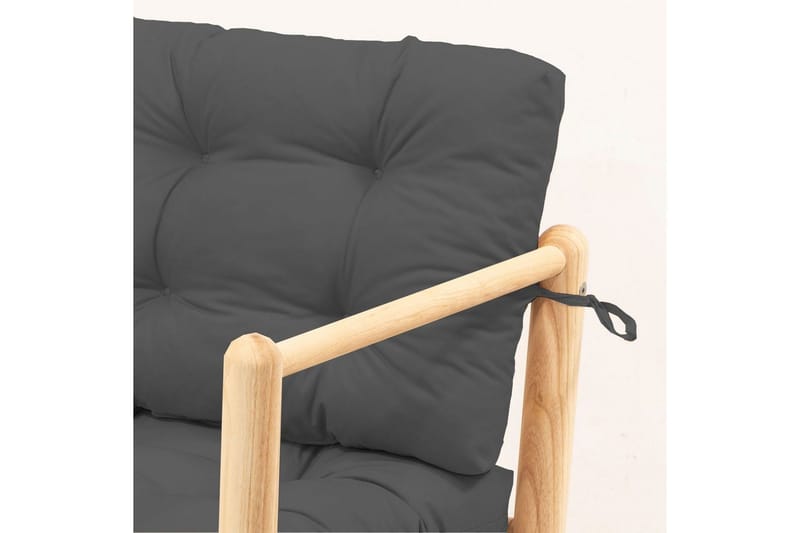 Hagesofa med 1 sete Hue Antrasitt - Antrasitt - Hagemøbler - Loungemøbler - Lounge sofa