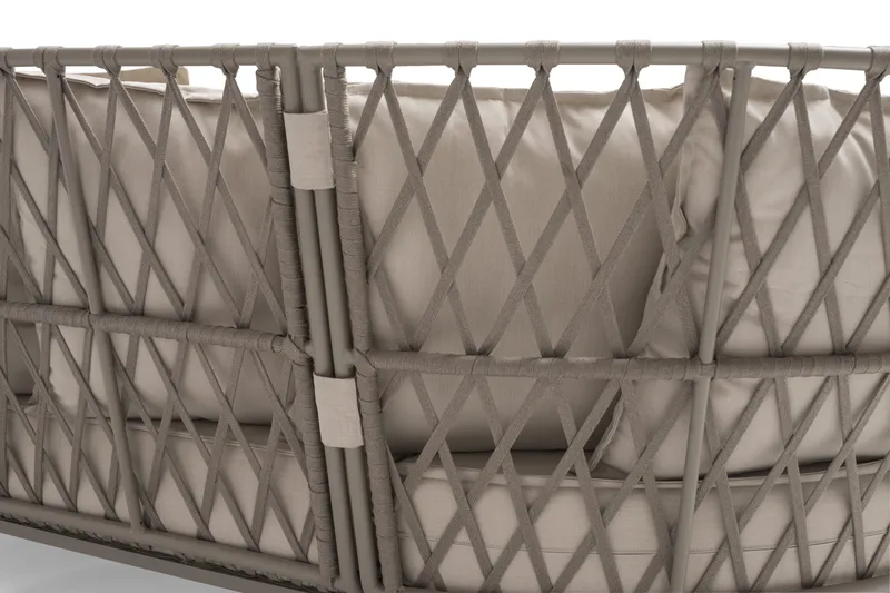 Hillerstorp Jet Set loungesofa 3-seter - Beige - Hagemøbler - Loungemøbler - Lounge sofa