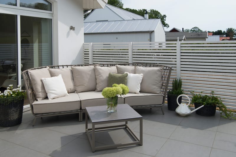 Hillerstorp Jet Set loungesofa 3-seter - Beige - Hagemøbler - Loungemøbler - Lounge sofa