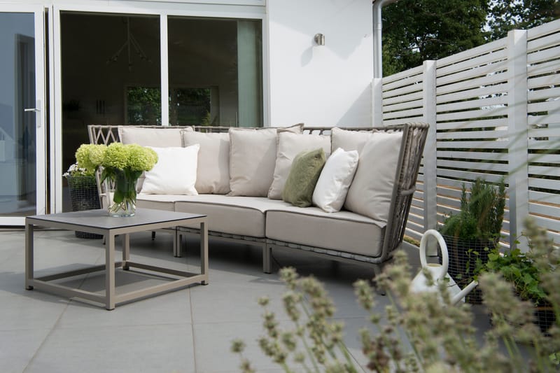 Hillerstorp Jet Set loungesofa 3-seter - Beige - Hagemøbler - Loungemøbler - Lounge sofa