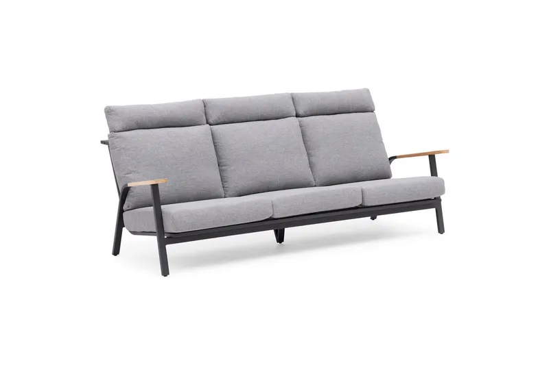 Hillerstorp Kungshult utesofa 3-seter grå, undefined