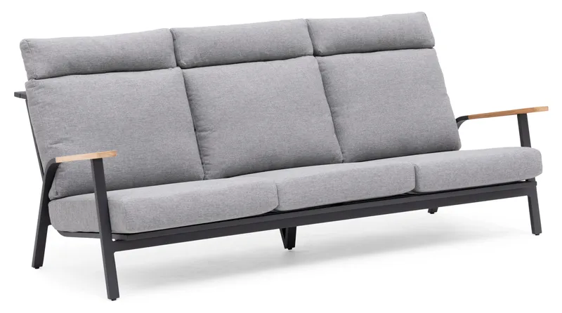 Hillerstorp Kungshult utesofa 3-seter grå - Hagemøbler - Loungemøbler - Lounge sofa