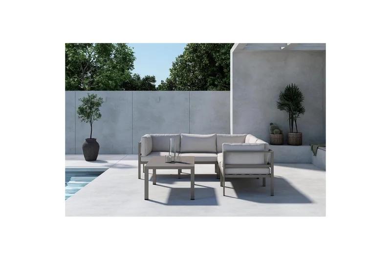 Hjørnesofa 3+2 Copacabana - Brun - Hagemøbler - Loungemøbler - Lounge sofa