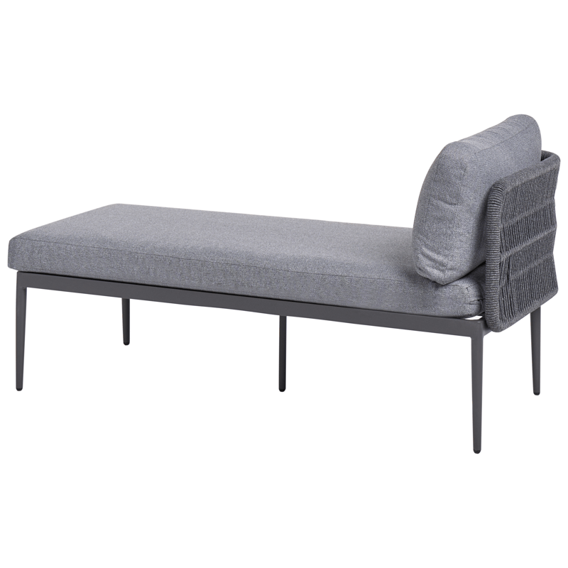 Hjørnesofa utendørs med bord 3-seter Leffe høyrevendt - Grå - Hagemøbler - Loungemøbler - Sofagruppe utendørs